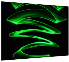 Tablou - valuri neon (70x50 cm), în 40 de alte dimensiuni noi
