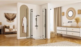 Cabina dus REA Hugo Double 100x100 cm negru