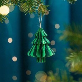 Ornament de Crăciun din hârtie Honeycomb Tree – Sass &amp; Belle
