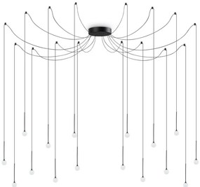 Lustra LED design minimalist Lucciola sp16 negru