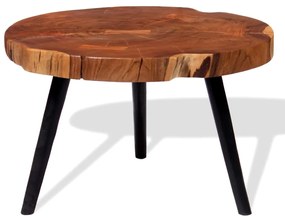 Masuta de cafea din bustean lemn masiv de acacia (55-60)x40 cm