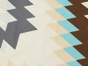 Lenjerie de pat din bumbac Renforce DIAGRAM crem Dimensiunile lenjeriei: 70 x 90 cm | 140 x 200 cm