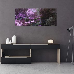 Tablou - copaci violeți (120x50 cm), în 40 de alte dimensiuni noi