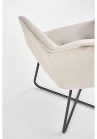 Scaun de bucaterie Faustina, bej/negru
