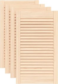 vidaXL Uși de dulap design lambriu, 4 buc., 69x39,4 cm, lemn masiv pin