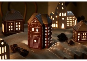 Sfeșnic pentru lumânări pastilă din ceramică Gingerbread Lighthouse – Kähler Design