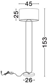Lampadar, Lampa de podea MILENA