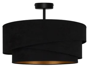 Lustră aplicată Duolla KOBO 1xE27/15W/230V d. 45 cm negru