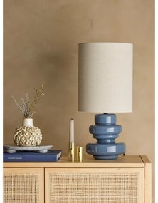 Veioză albastră cu abajur textil (înălțime 51 cm) Fabiola – Bloomingville