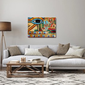 Tablou pe sticlă - Pictură egipteană (70x50 cm)