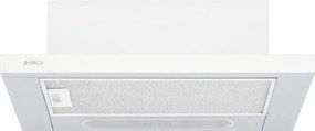 Hota de bucătărie încastrabilă Elica Elite 14 Lux GRVTWH 60, 121 W, 60 cm, Clasa D, 304 m³/h, iluminare LED, Gri/Alb