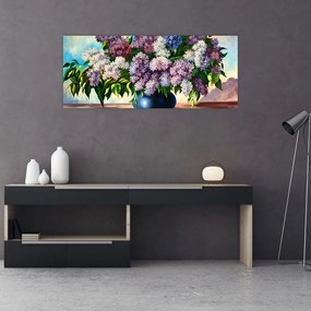 Tablou - Buchet de liliac (120x50 cm)