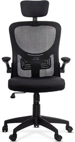 Scaun ergonomic din mesh cu brate rabatabile OFF 635 negru