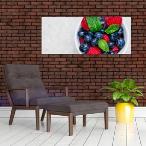 Tablou - bol cu fructe de pădure (120x50 cm)