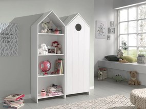 Set 2 Dulapuri pentru Copii Căsuță, Alb, (MDF) – CASAMI – Vipack