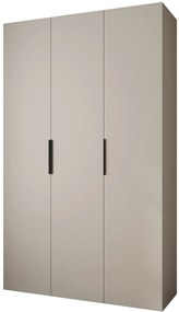 Dulap de haine 150 cm Carmela 40-4 (Cașmir + Negru). 1126655
