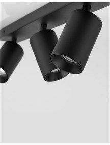 Plafoniera 3L design modern TOD negru