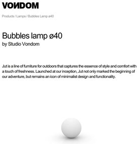 CORP DE ILUMINAT LED DECORATIV EXTERIOR BUBBLES diametru 40cm