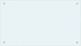 vidaXL Panou antistropi de bucătărie, alb, 70x40 cm, sticlă securizată