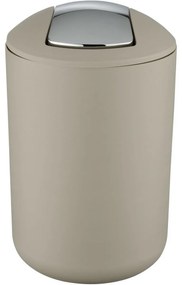 Wenko Coș de gunoi cu capac basculant Brasil 6,5 l, taupe