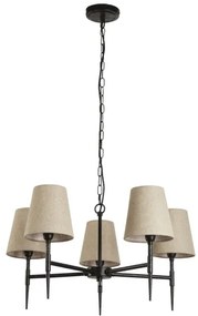 Lustră pe lanț Searchlight 30690-5BK GOTHIC 5xE14/60W/230V negru