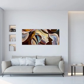 Tablou - Abstractizarea capetelor (120x50 cm)