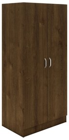 Dulap Remi, 2 Usi, cu polite, Stejar Bronz, 80 x 51 x 170 cm