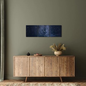 Tablou cu cerul înstelat (cu ceas) (90x30 cm)