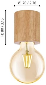 Plafonieră Eglo TURIALDO 901171 1xE27/28W/230V