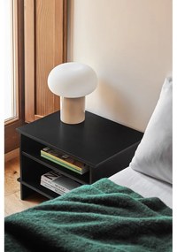 Noptieră neagră cu rafturi Inari – Teulat