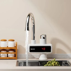 Instant de apă caldă cu afișaj LED 3000W/230V IPX4 alb