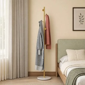 Cuier din metal ,culoare gold-alb,170x32 cm