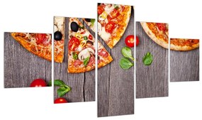 Tablou cu pizza (125x70 cm), în 40 de alte dimensiuni noi