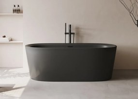 Cada acril freestanding Ava, Negru, 170 cm, 5001