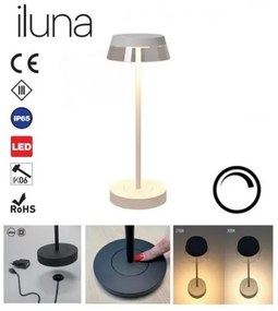 Lampă LED dimabilă de masă Redo 90306 ILUNA LED/2,5W/5V 3000 mAh IP65 alb