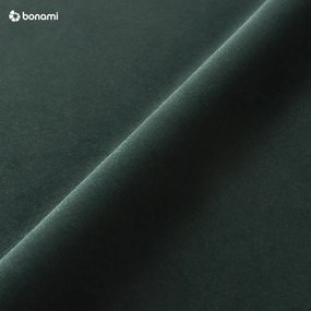 Taburet cu tapițerie din catifea Ghado Shel, verde închis