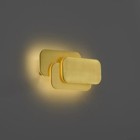 Lampă de perete modernă alamă incl. LED cu 3 trepte de intensitate luminoasă - Dias