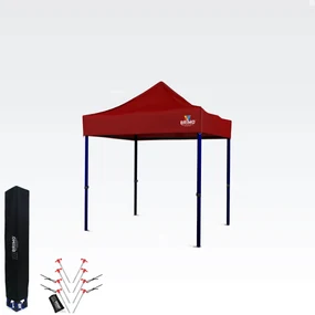 Cort pliabil 2x2m  - fara 3 pereti - Rosu