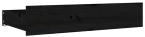 Cadru de pat cu sertare Small Double 4FT, negru, 120x190 cm Negru, 120 x 190 cm
