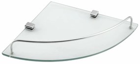 Raft de colț din sticlă AQUALINE RB115 Rumba 25 x4,2 x 25 cm, sticlă transparentă