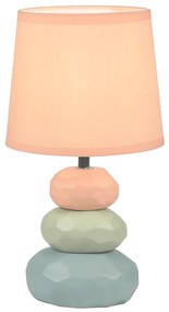 Lampă de masă, portocalie / verde / albastră, LENUS