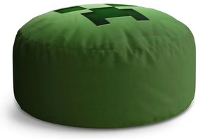 Taburet Circle Green Blocks, verde