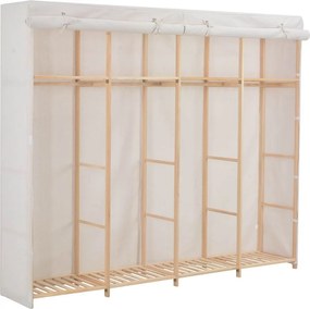 vidaXL Șifonier, alb, 200 x 40 x 170 cm, material textil