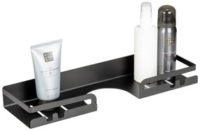 Raft pentru baie negru autoadeziv din oțel inoxidabil Altarella – Wenko