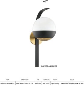 Aplica de perete design modern ALY
