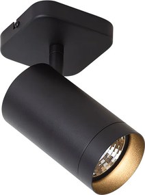 Plafonieră modernă neagră GU10 70mm - Jeana Luxe