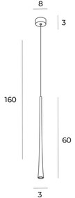 Pendul, Lustra LED design modern COFFEE