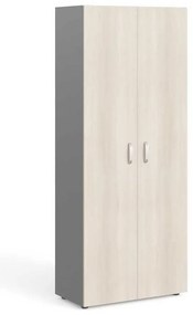 Dulap înalt Manager 79,9 x 42,2 x 196,5 cm, salcâm deschis / gri