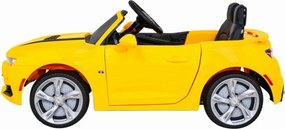 Masinuta Electrica cu acumulator pentru copii NOVOKIDS™ Chevrolet Camaro, Roti din Cauciuc EVA, Max 25 kg , Usi cu deschidere , 3 Viteze, Lungime 119