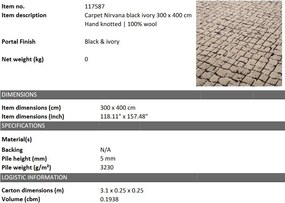 Covor design LUX tesut manual Nirvana 300x400cm